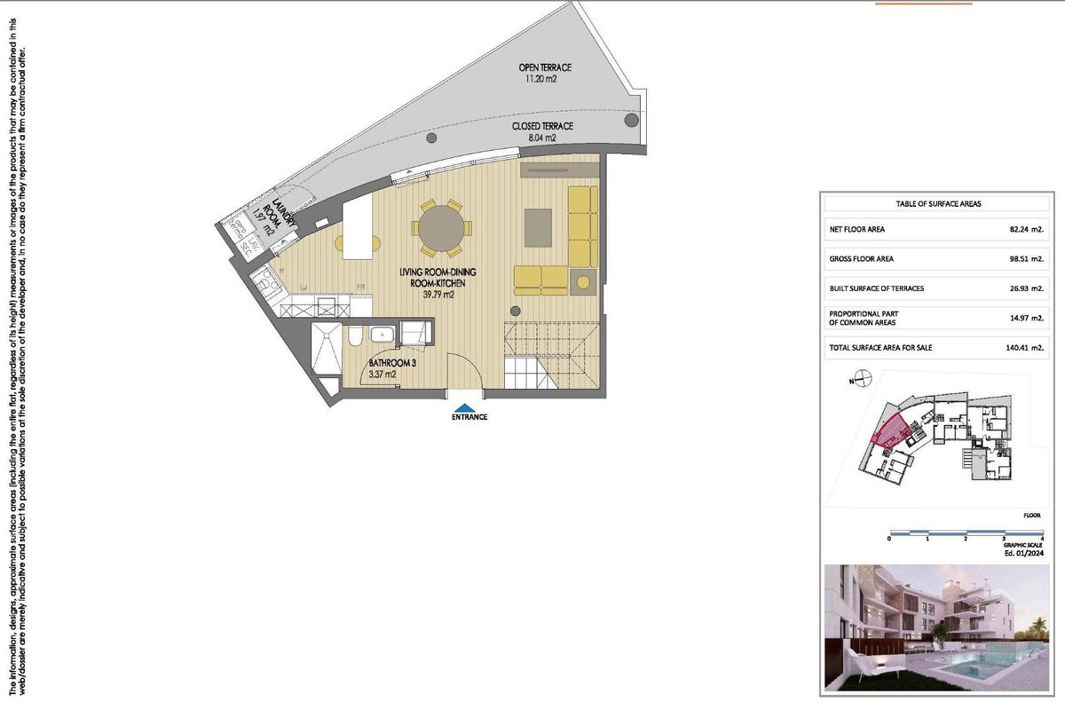 2-Bed Penthouse Javea Terrace - Image 14