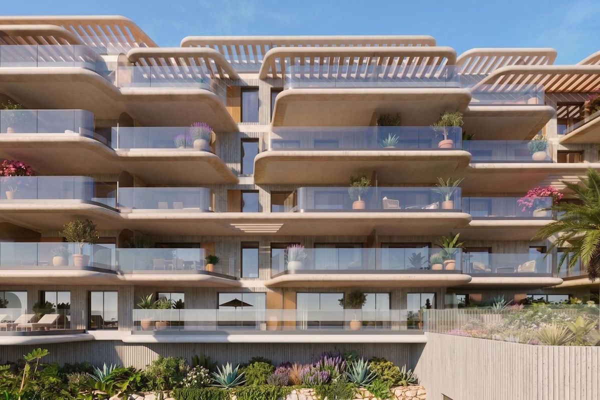 Terrace of Torremolinos apartment overlooking nature