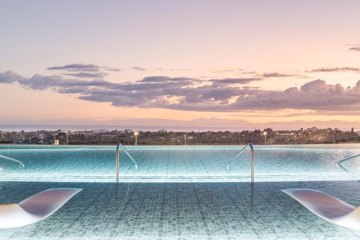 Elegant bedroom interior in Costa del Sol apartment