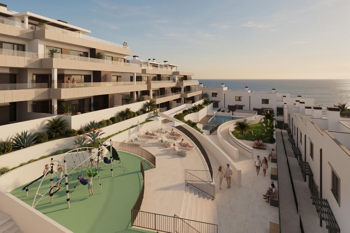 Resort-style pool at La Linea apartment complex