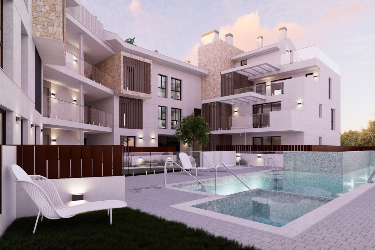 Modern apartment exterior in Javea