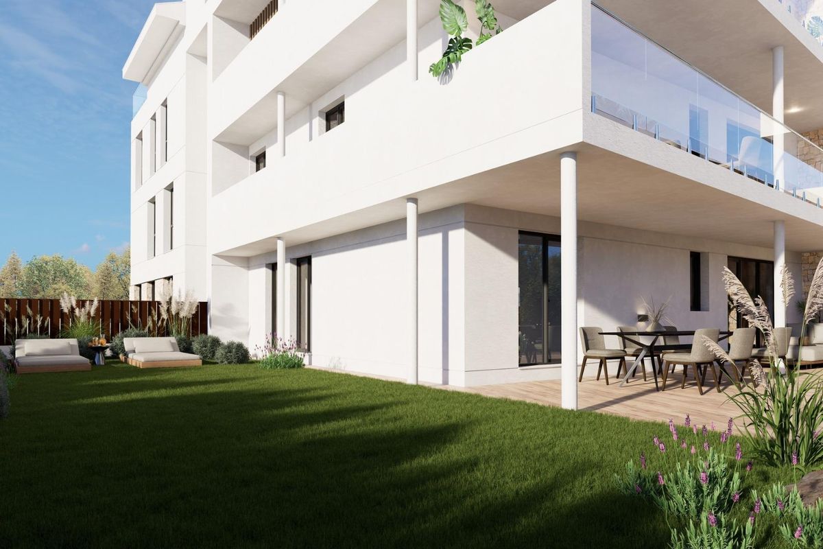 Underground parking in residential complex