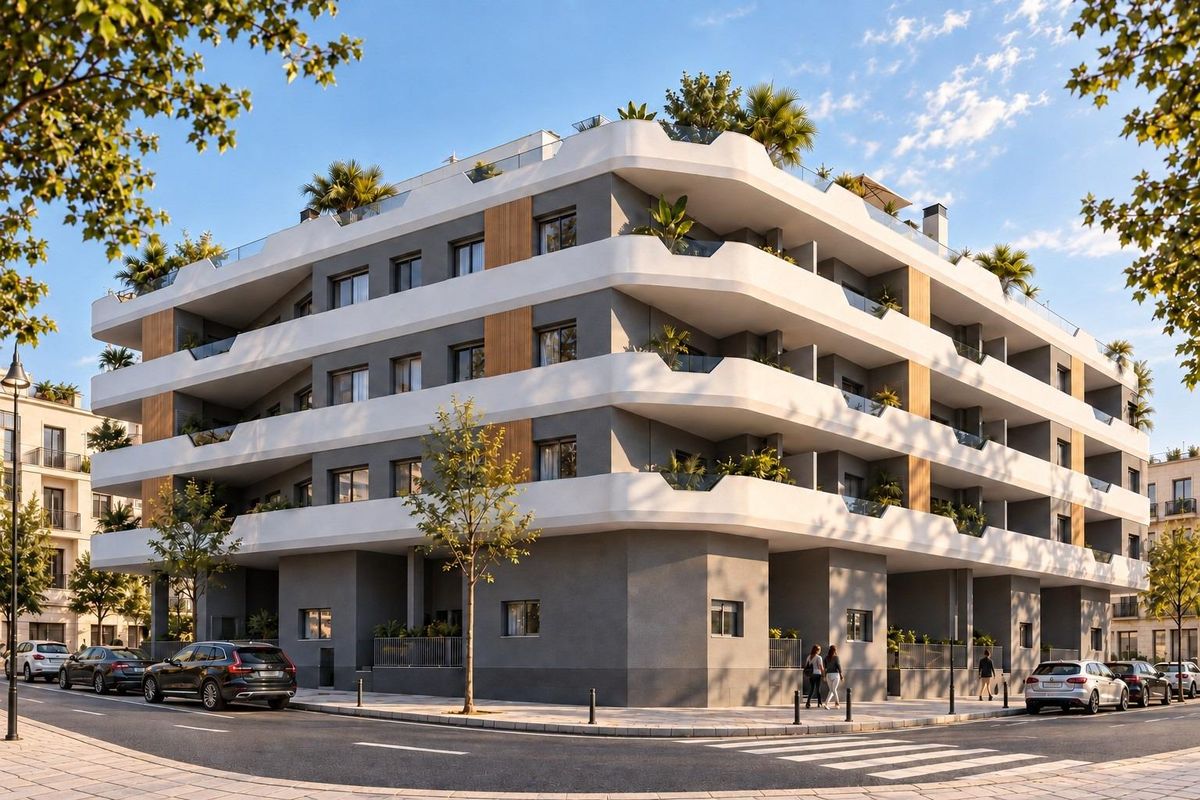 Uitzicht vanaf het penthouse in Santa Pola