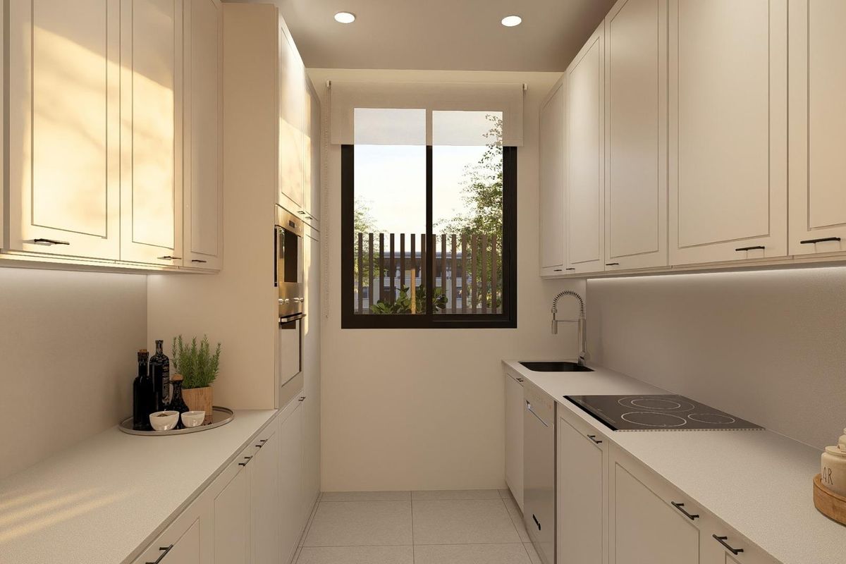 Eetkamer en keuken benedenwoning Jávea