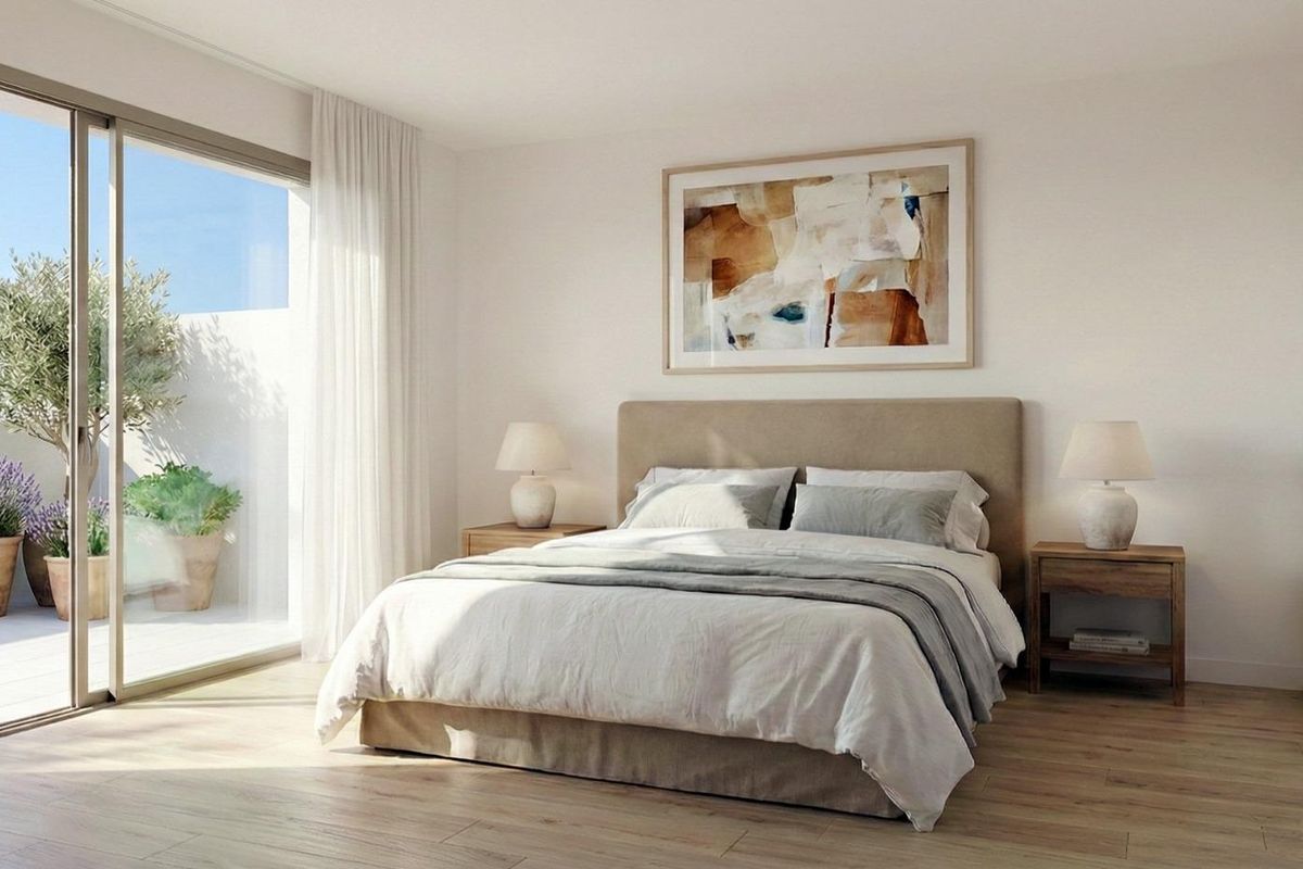 Uitzicht vanaf terras bungalow Pilar de la Horadada