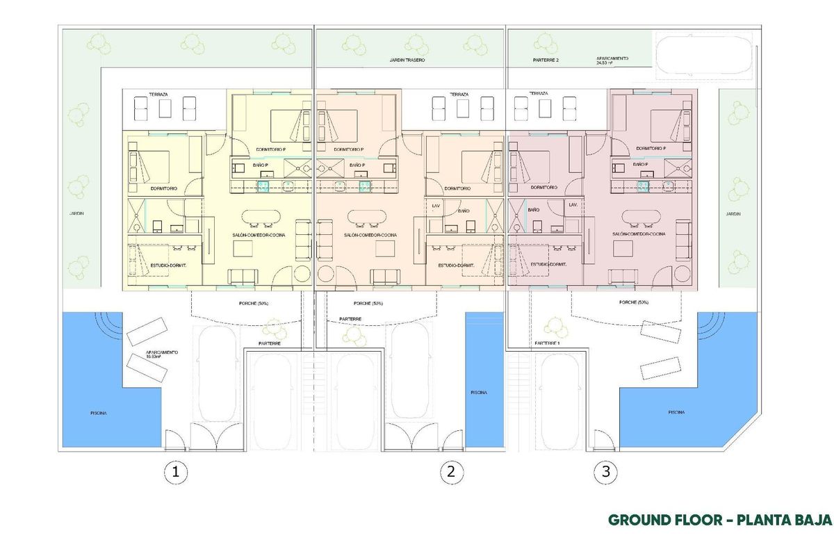 Badezimmer im Bungalow in Pilar de la Horadada