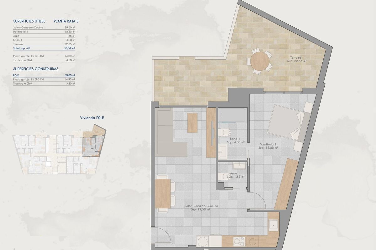 Private parking space at San Pedro apartment