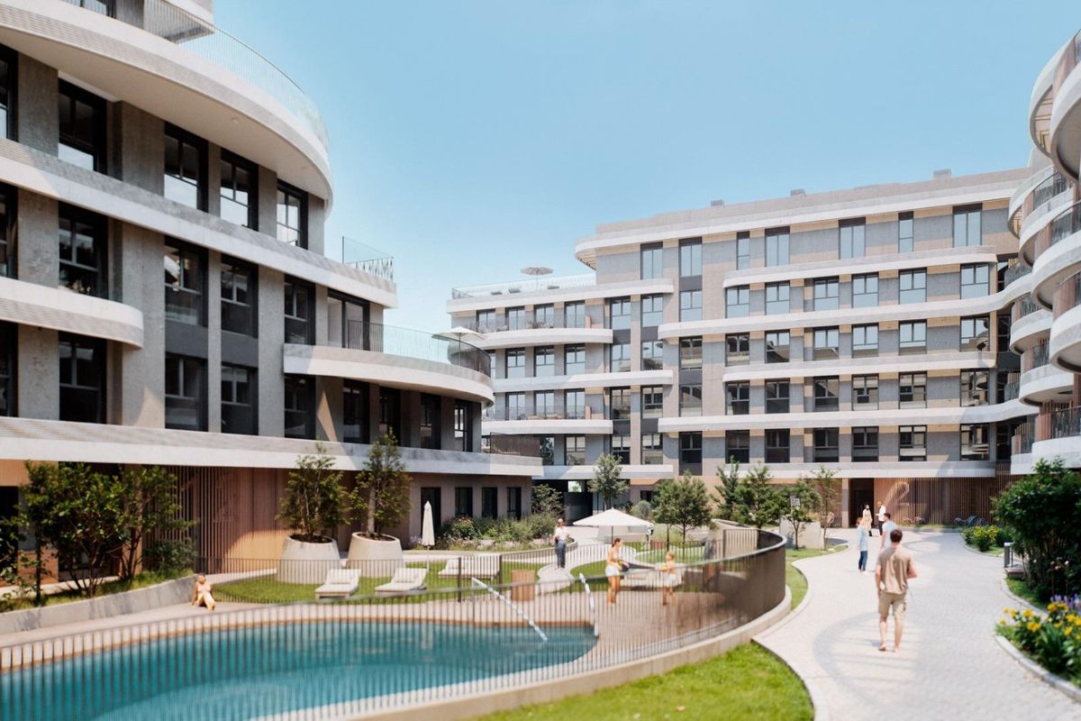 Modern apartment building in Malaga