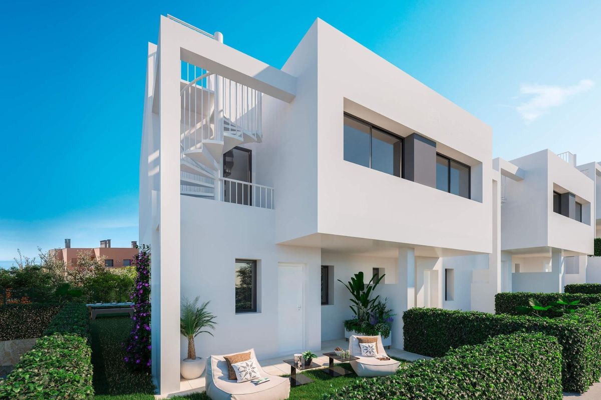 Wohnzimmer des Town House in Manilva
