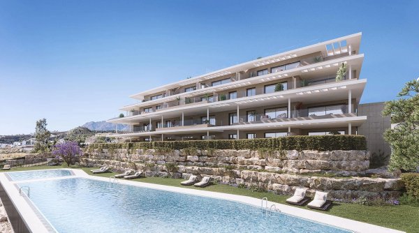 Benedenwoning met zeezicht in Estepona