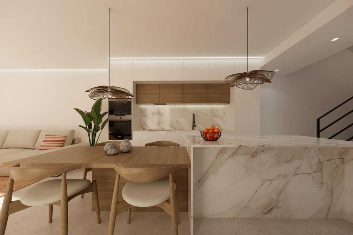 Uitzicht vanaf het terras in Dolores