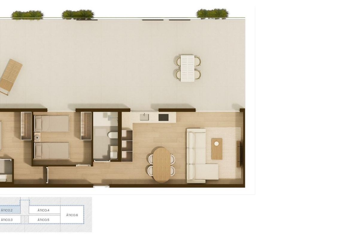 2-Schlafzimmer Penthouse Moncofa Meerblick - Bild 16