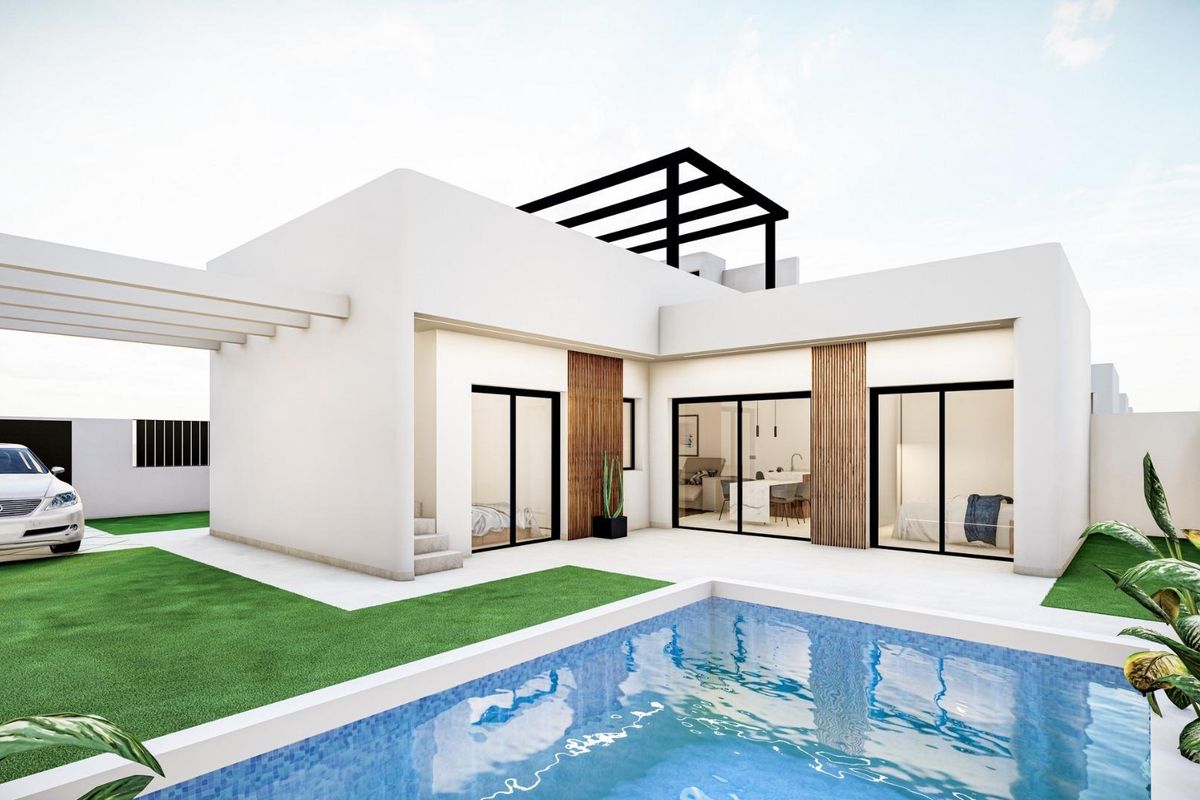 New Build Independent Villas with Private Pool and Solarium in Roldán, Torre-Pacheco