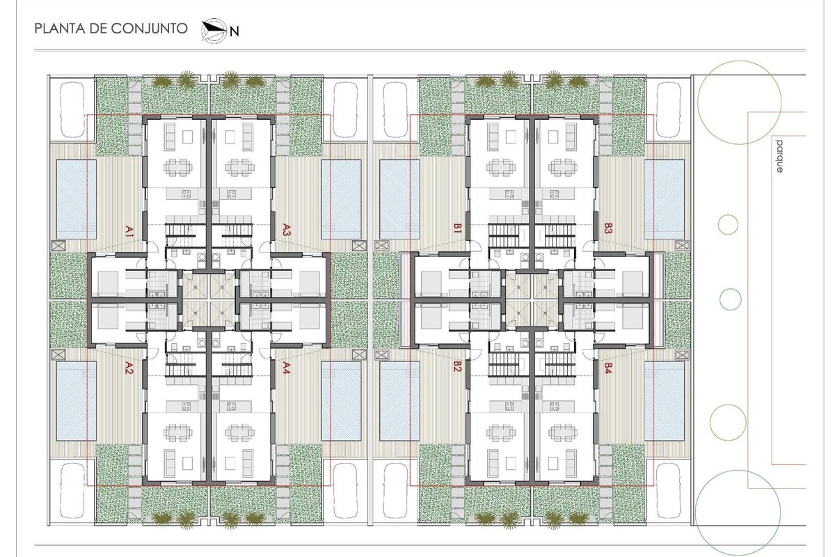 Bigastro quad villa tetőtéri terasz