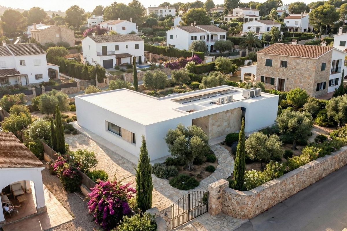 Modern villa nappali Aspe-ban
