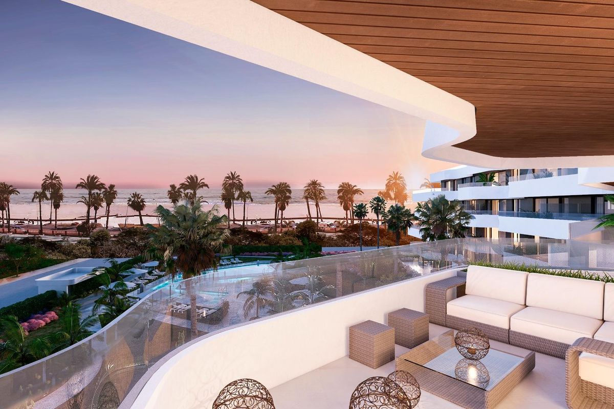 Luxury complex pool area in Torremolinos