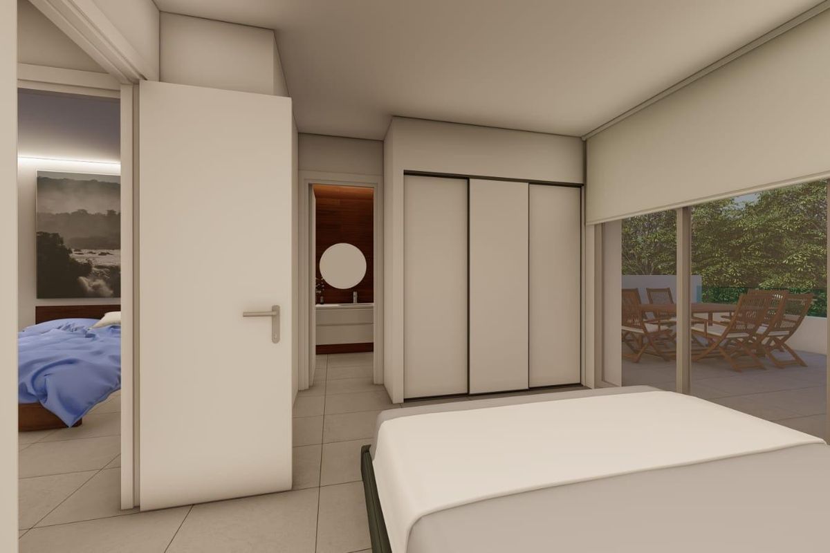 Gezellige slaapkamer in een 3-slaapkamer villa met gemakkelijke toegang tot een terras, gelegen in Daya Nueva, Costa Blanca.