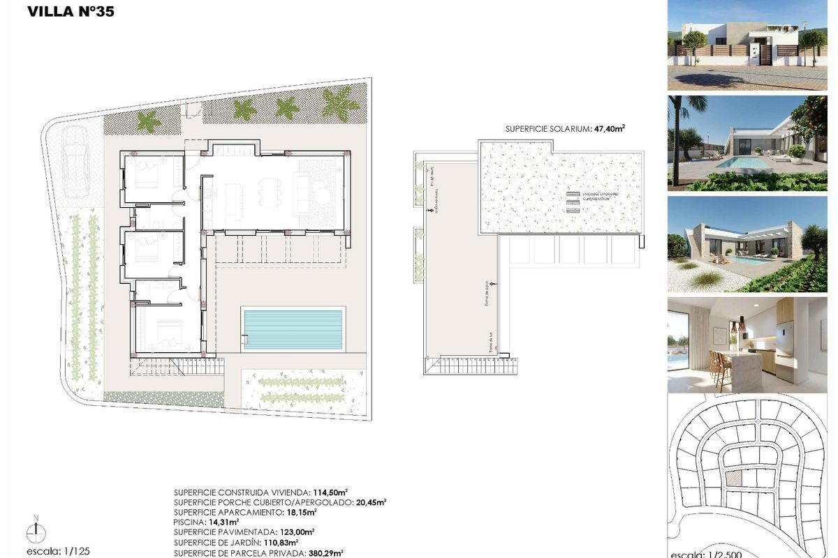 Parkplatz der Villa in Fuente Álamo