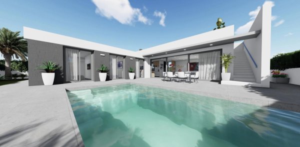 Moderne villa met 3 slaapkamers en zwembad, gelegen in San Juan de los Terreros, Costa de Almeria.