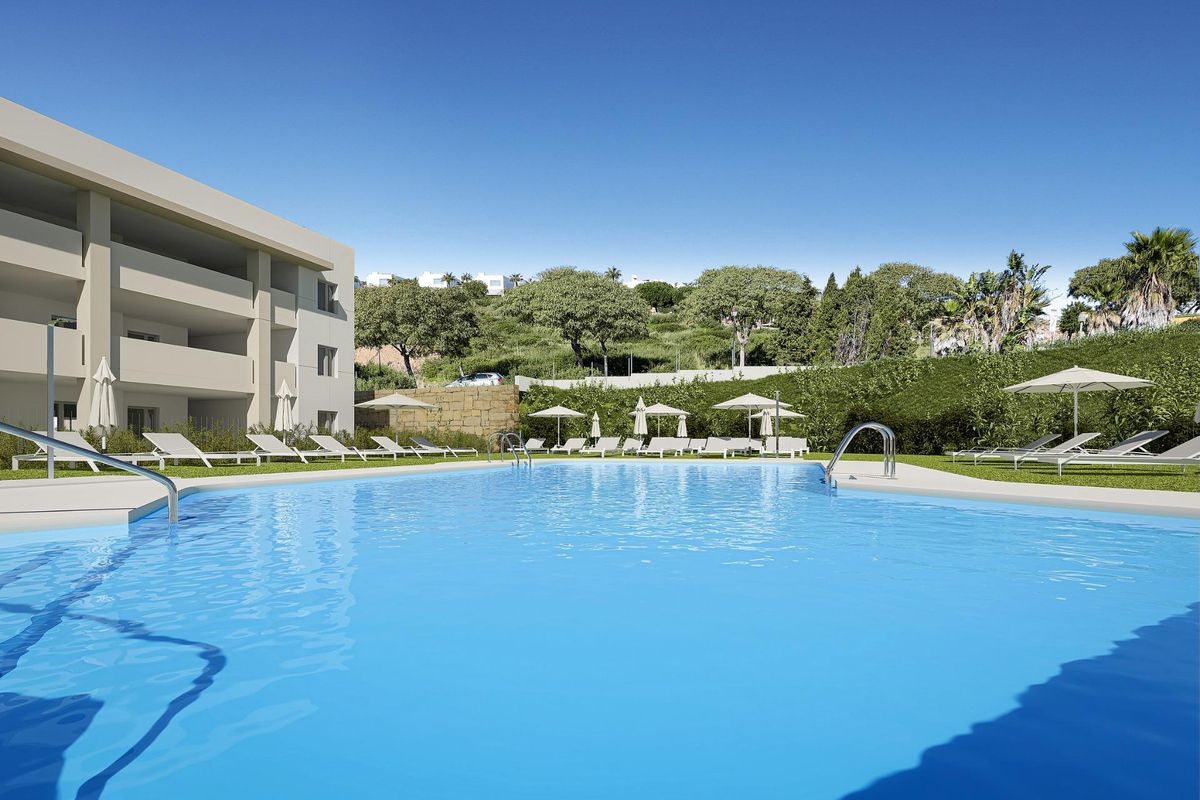 Communal swimming pool in Bahía de las Rocas