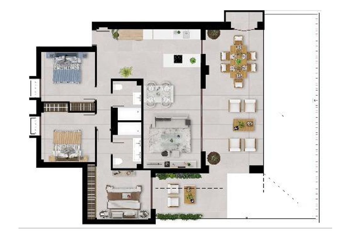3-Zimmer Wohnung Istán Terrasse - Bild 16