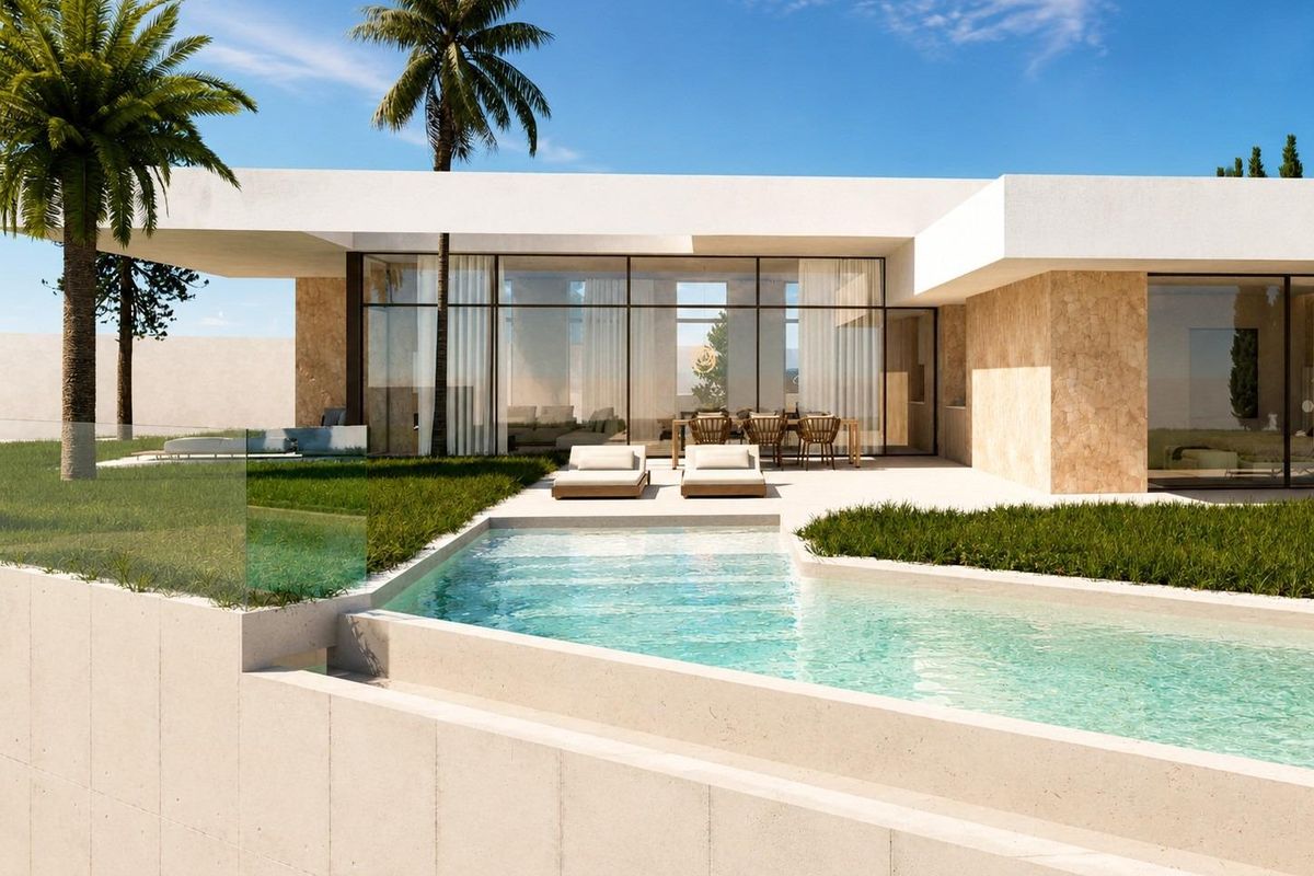 Luxury villa exterior in Rojales