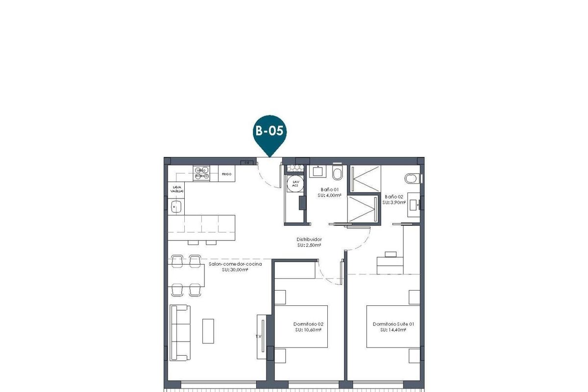 2-Zimmer Apartment Los Alcazares Pool - Bild 11