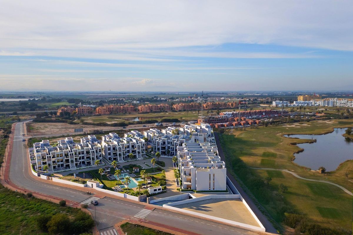 Terrace view of Los Alcazares apartment
