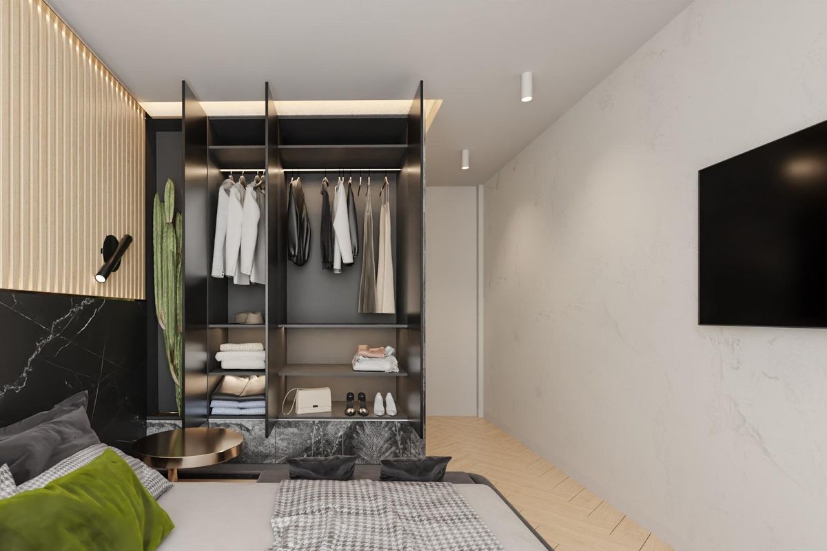 Elegante badkamer met luxe afwerking en moderne armaturen in een 3-slaapkamer woning in Orihuela Costa.