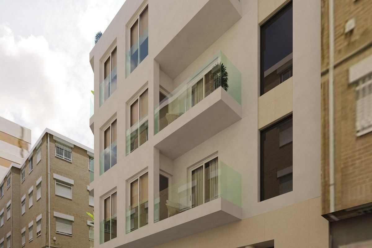 Nieuwbouwwoningen vlakbij het strand in het centrum van Guardamar del Segura