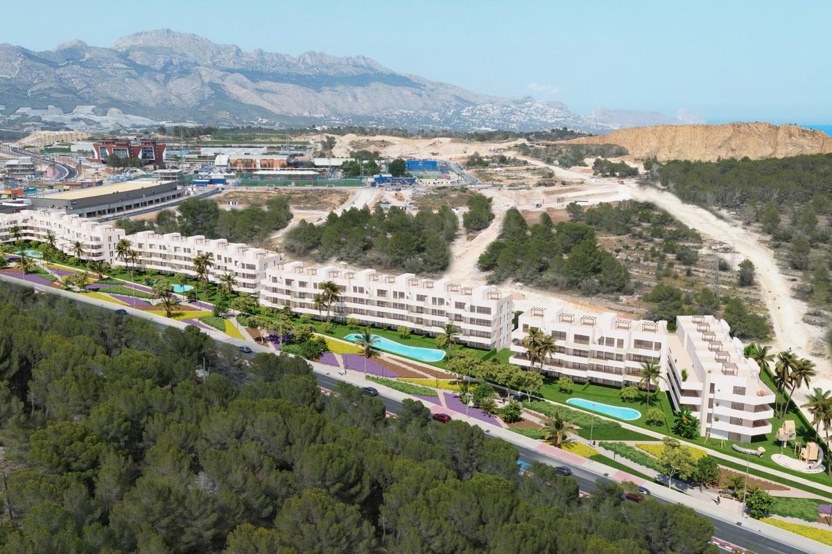 La Nucia apartment communal pool