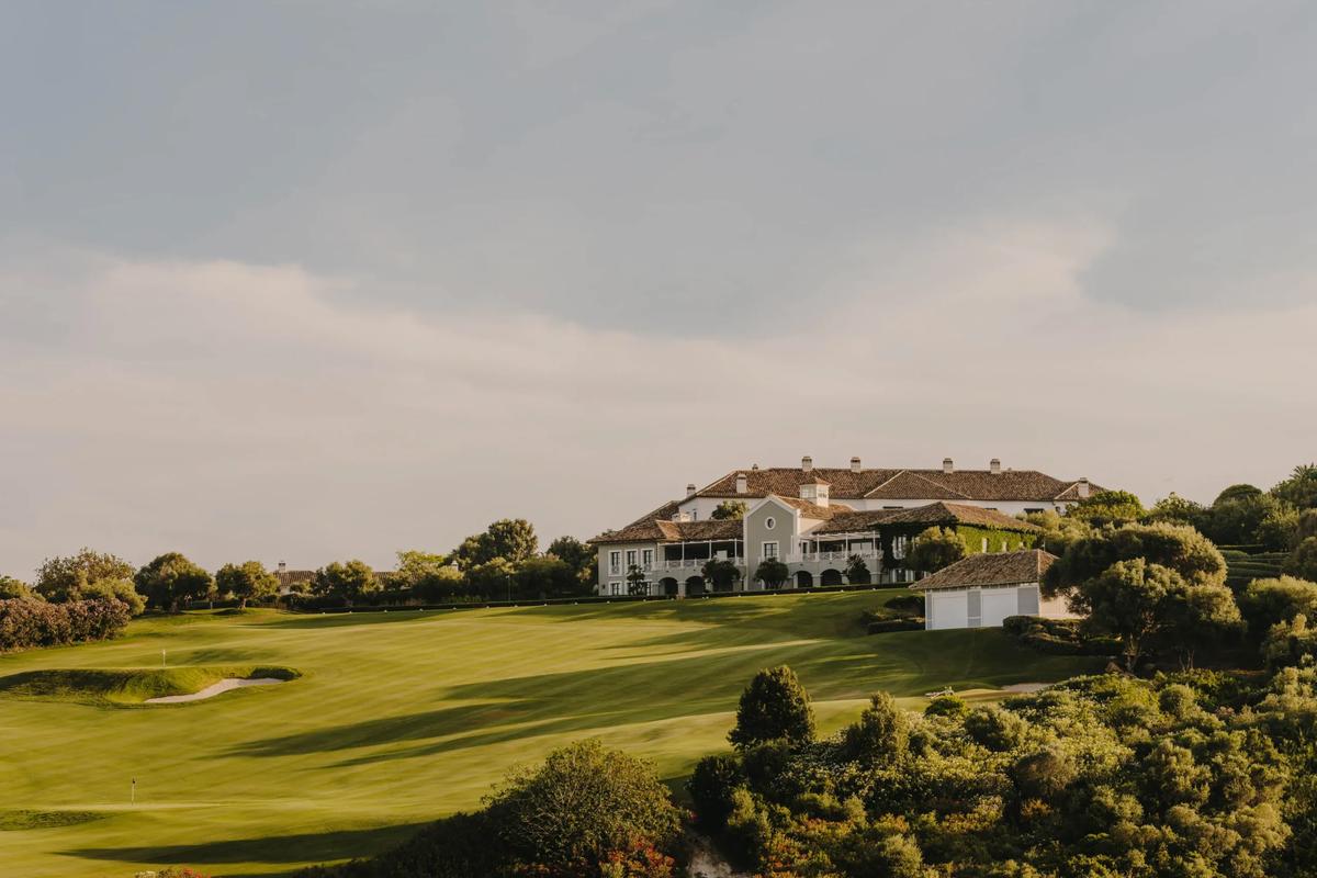 Finca Cortesín clubhouse overlooking the golf course