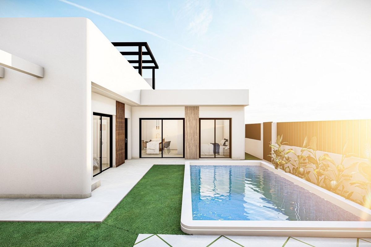 New Build Independent Villas with Private Pool and Solarium in Roldán, Torre-Pacheco