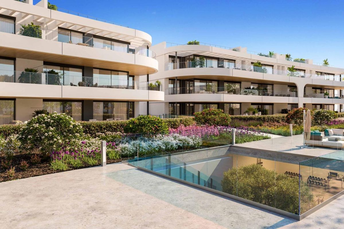 Spacious living room Estepona apartment