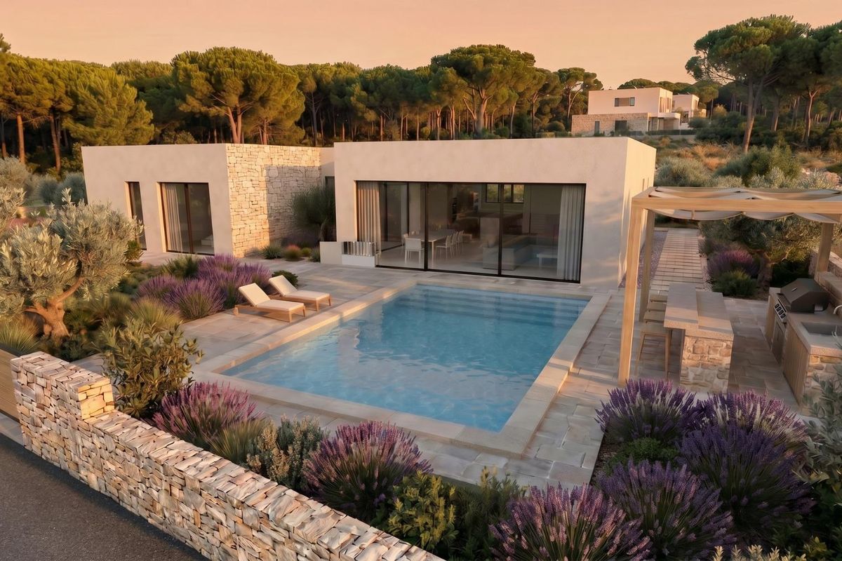 Moderne keuken van villa in La Romana