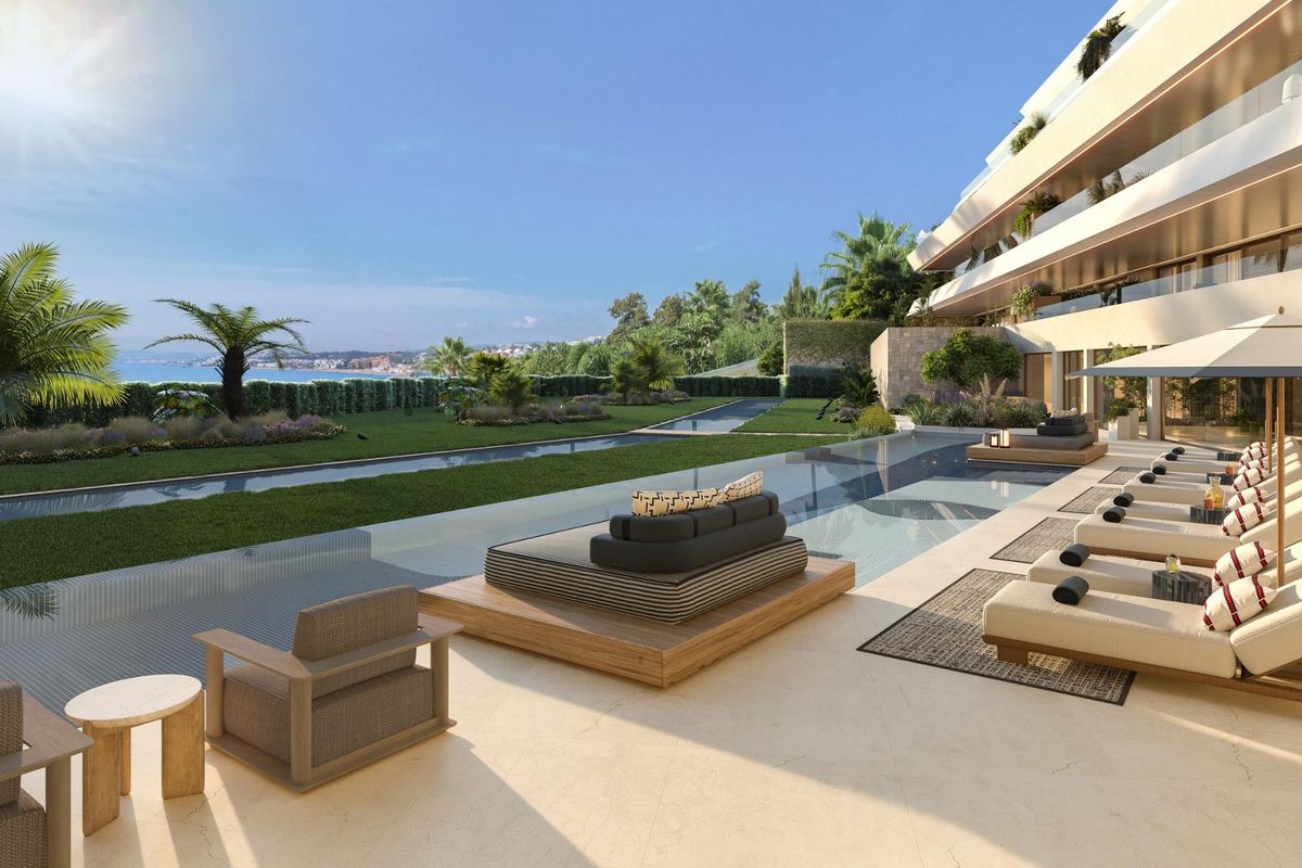 Elegant living room Estepona apartment