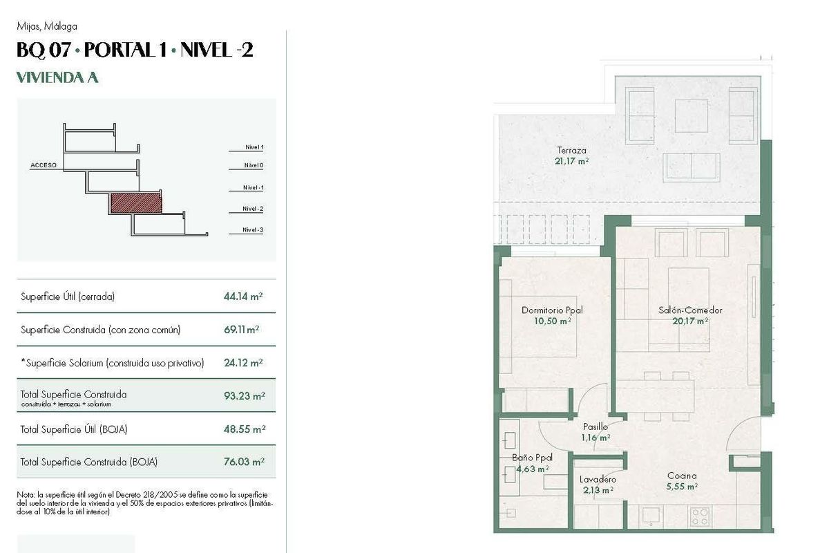 Badkamer met glazen douchewand in Mijas appartement