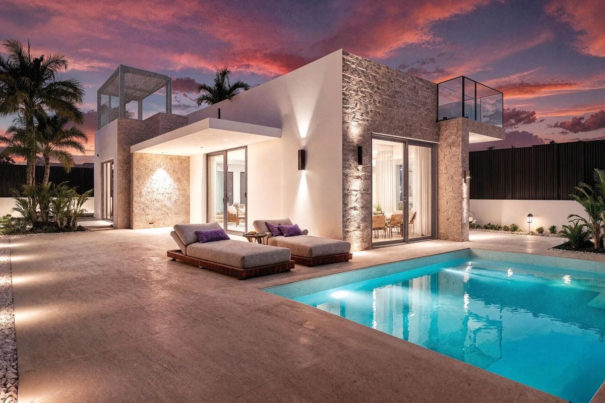 Villa Los Alcazares külső medencével