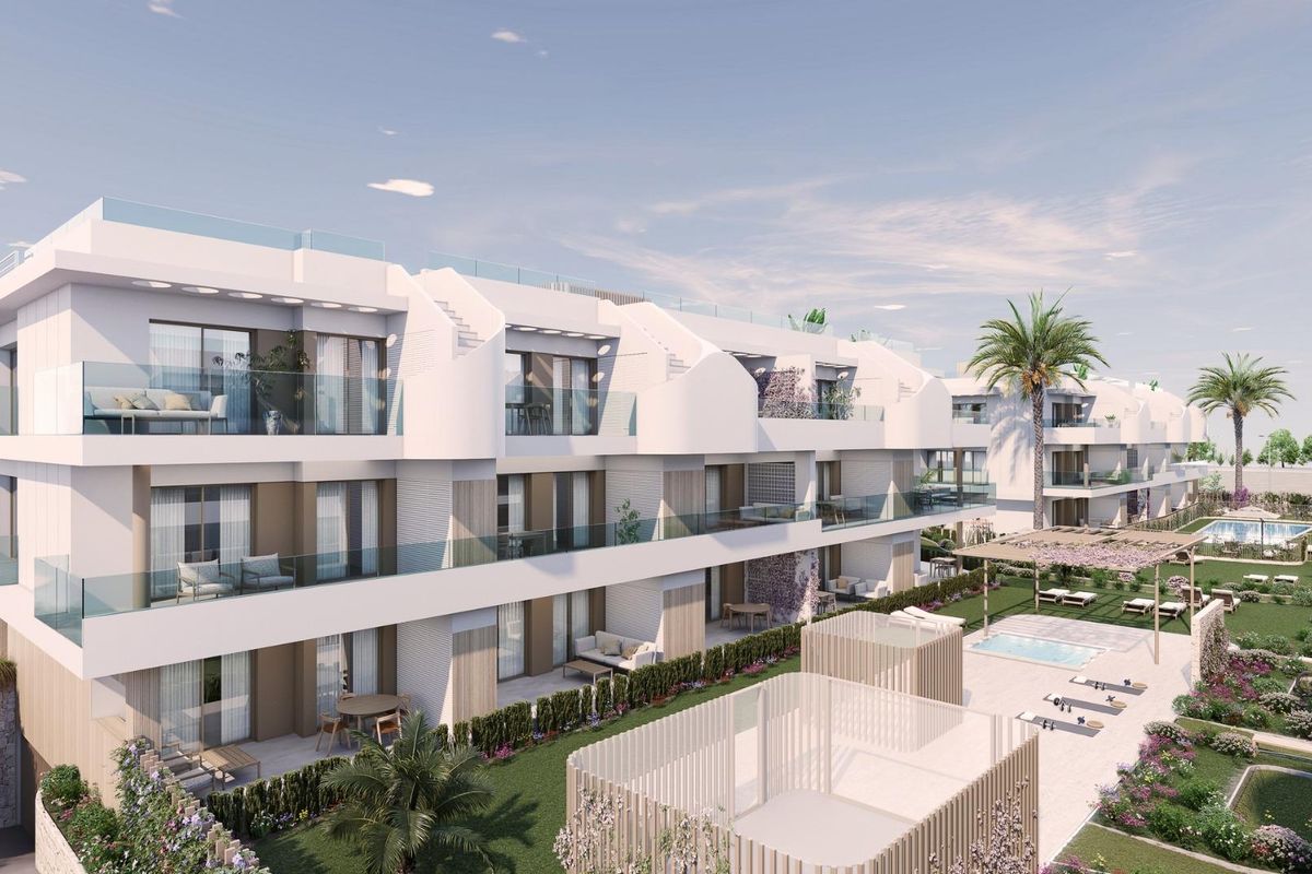 Stijlvolle appartementen met aangelegde tuinen en zwembad in Pilar de La Horadada, Costa Blanca.