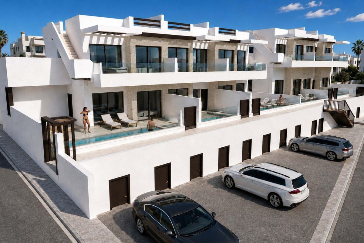 Modern bungaló medencével San Miguel