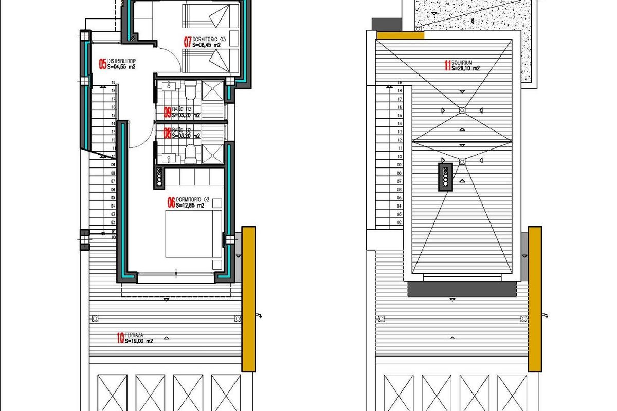 Zicht op villa vanaf de straat