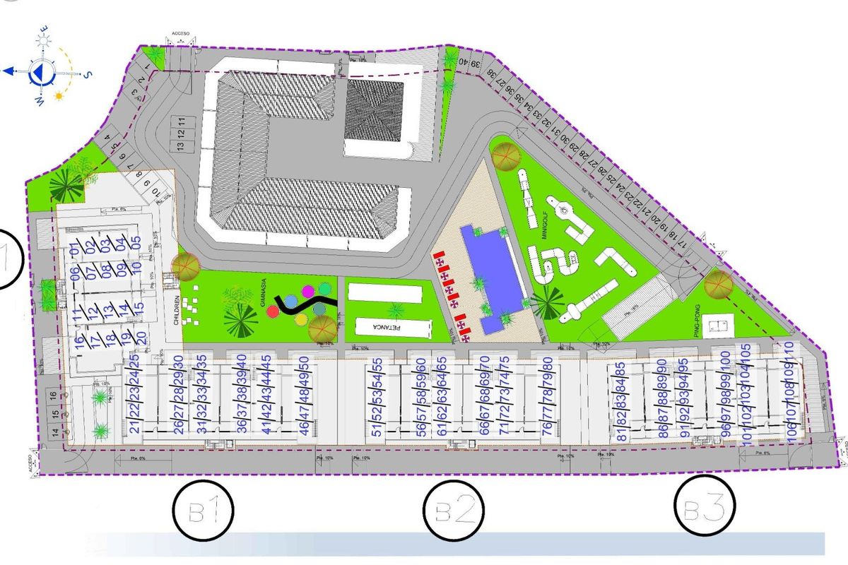 Gym facilities in Guardamar penthouse complex
