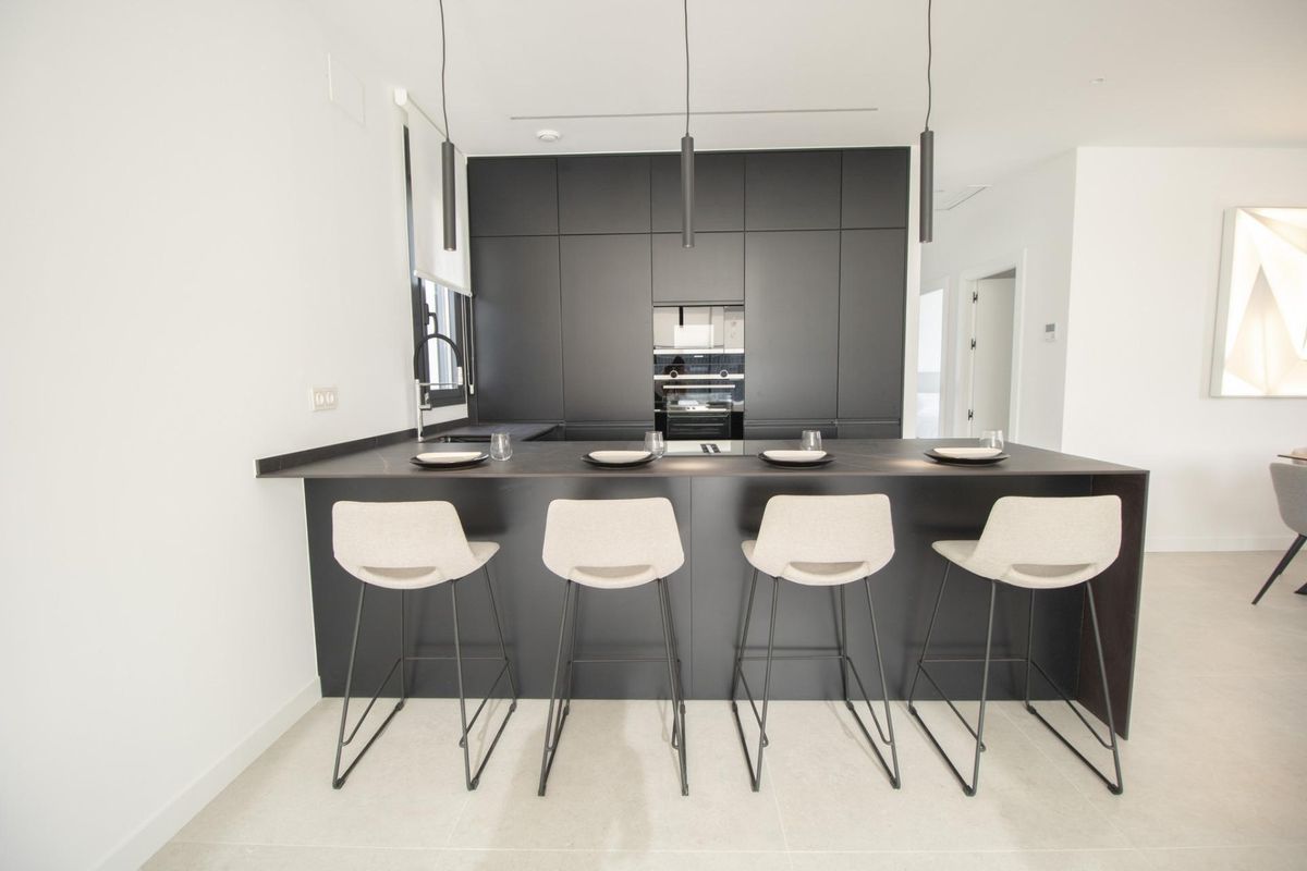 Villa facade with parking space