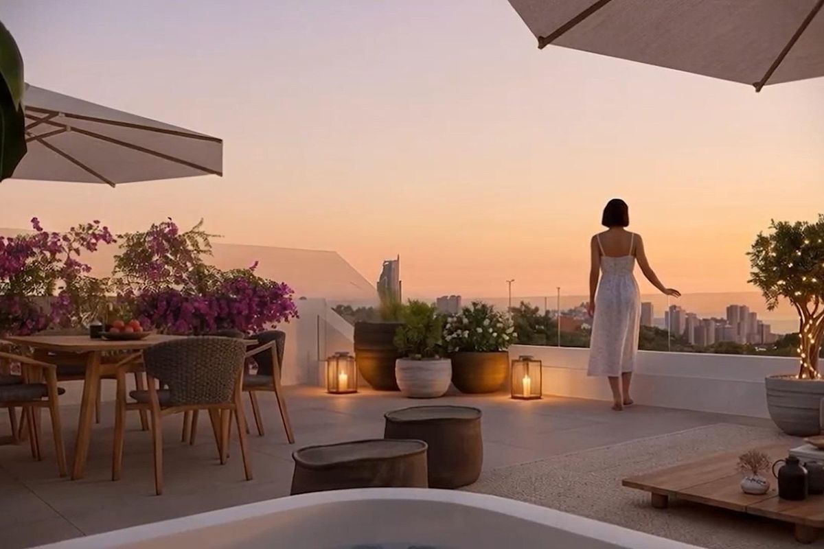 Penthouse in Finestrat mit Meerblick