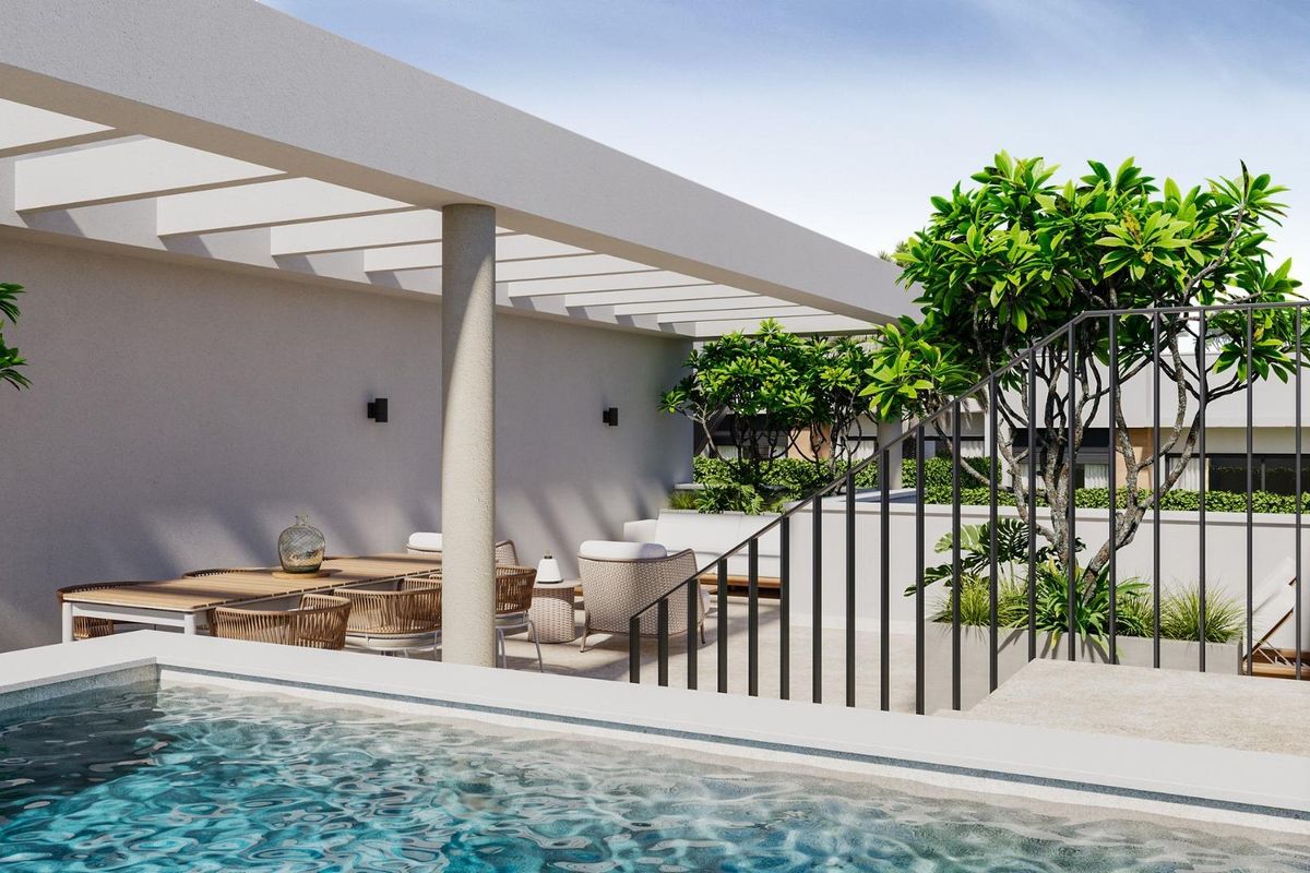 Private pool at Mijas townhouse