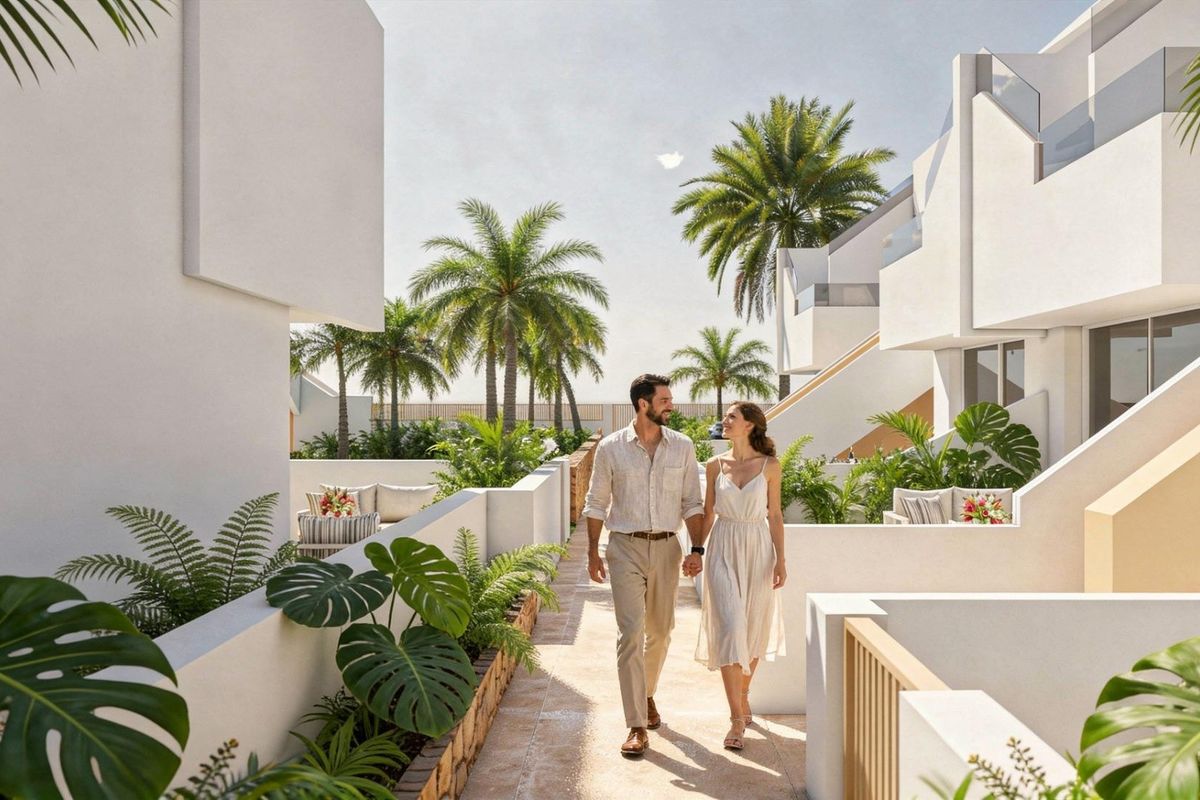 Schlafzimmer des Bungalows in Pilar de la Horadada
