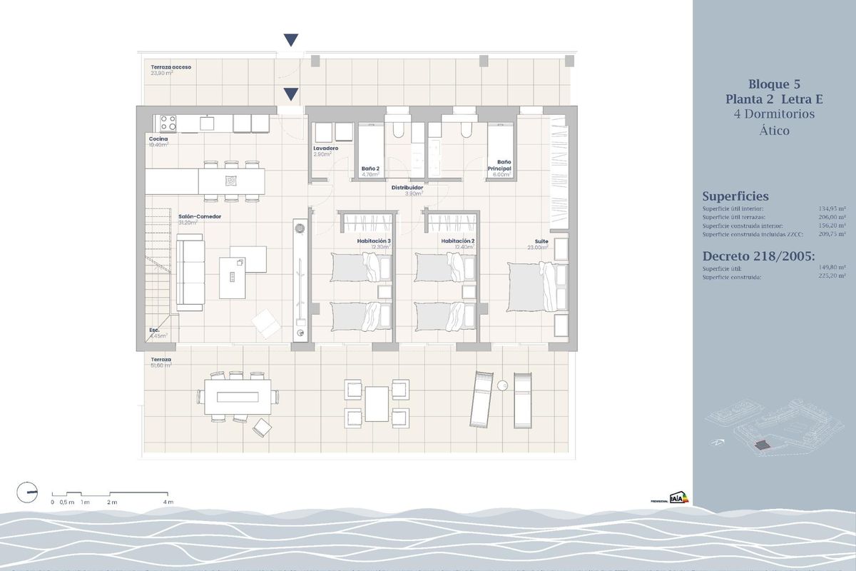 4-Hálószobás Penthouse Estepona Tengerre Néző - Kép 14