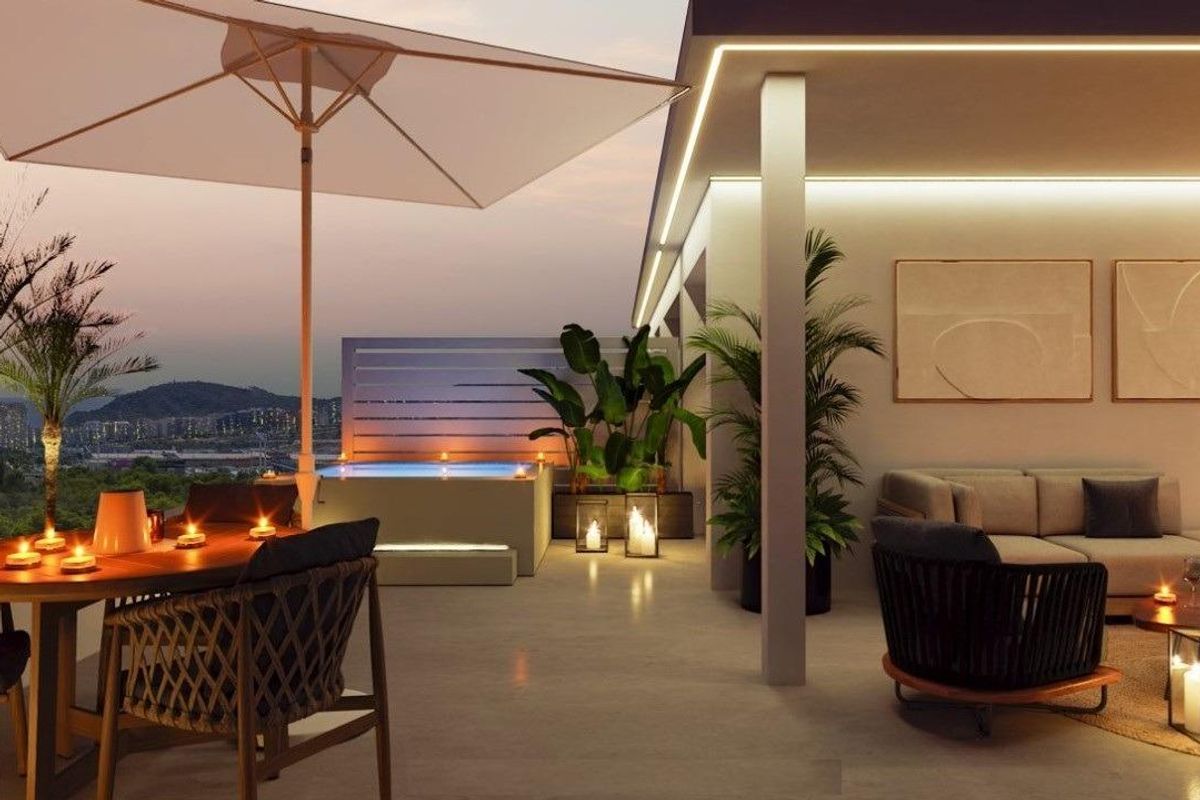 2 Hálószobás Apartman Finestrat Terasz - Kép 12