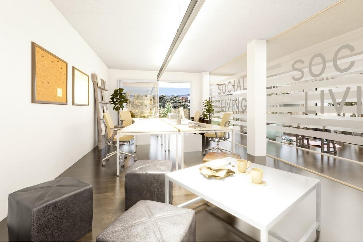 Terrace with seating area in Mijas apartment