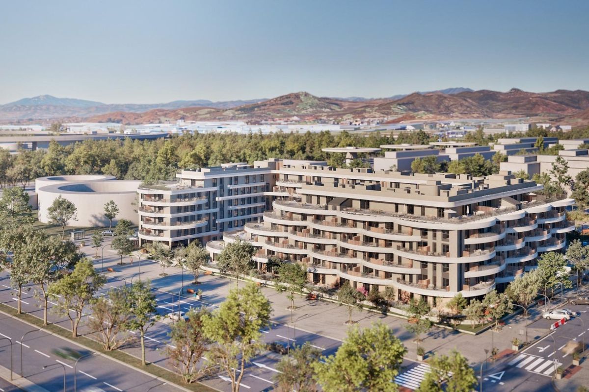 Modern apartment building in Malaga